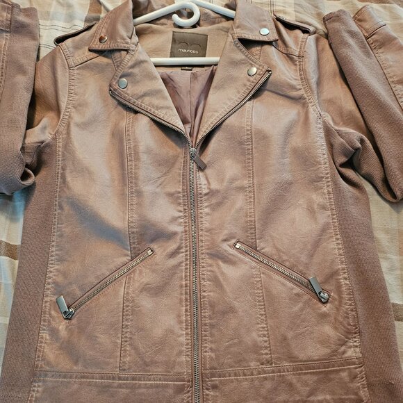 Maurices Faux Leather Jacket sz L - Picture 12 of 12